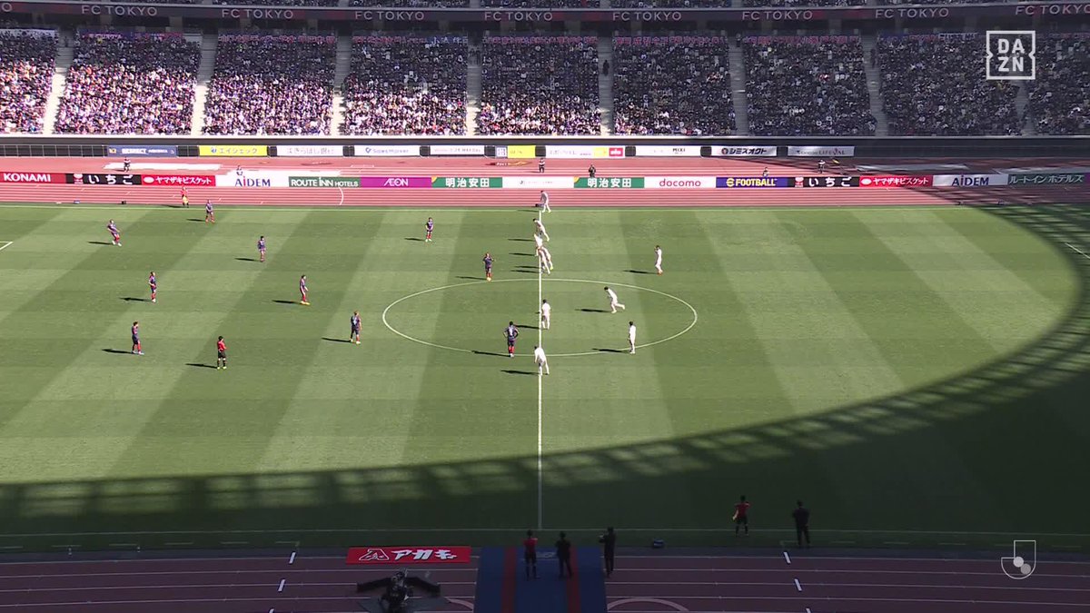 日本でも流行る? キックオフからの蹴り出し 🏆明治安田J1百年構想リーグ 🆚FC東京×横浜FM 📱DAZN ライブ配信中 #Jリーグ #だったらDAZN