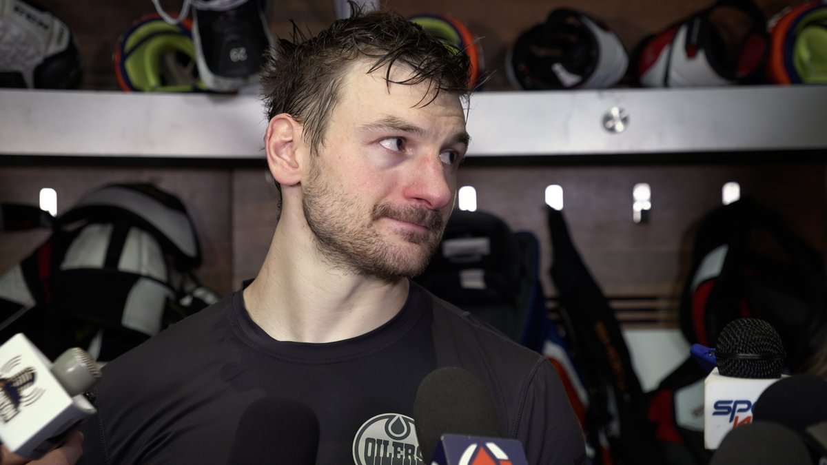 "I think there’s an unbelievable belief in this group." Zach Hyman shares his thoughts after the #Oilers 6-3 loss to the Hurricanes. Enterprise | #LetsGoOilers
