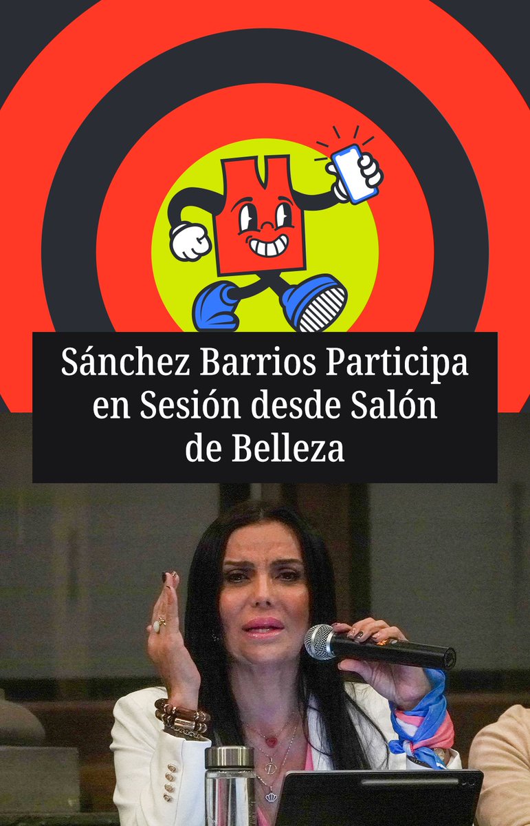 #MangasDelChaleco | La diputada del Congreso de la CDMX, Diana Sánchez Barrios, causó polémica, pues participó en la sesión virtual de la Comisión de Asuntos Laborales, Trabajo y Previsión Social desde el salón de belleza.
