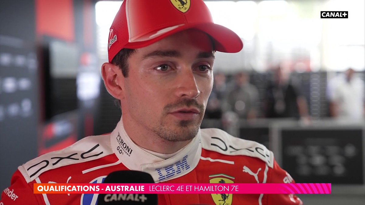 🎤 "Je m'attendais à six dixièmes, pas huit..." La réaction de Charles Leclerc après sa quatrième place sur la grille 🫤 #f1 #australiangp