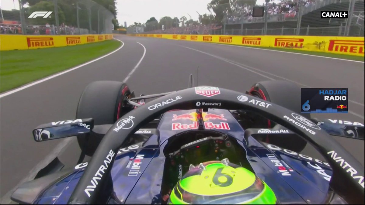 La joie d'Isack Hadjar et du clan Red Bull à la radio après sa 3e place en qualifications 📻 #AusGP #F1