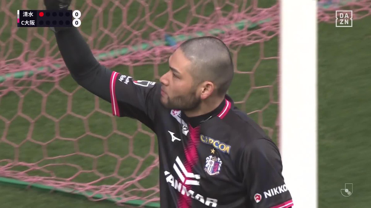鳴り響く ”こうすけコール” 中村航輔 足を残してビッグセーブ 🏆明治安田J1百年構想リーグ 🆚C大阪×清水 📱DAZN ライブ配信中 #Jリーグ #だったらDAZN