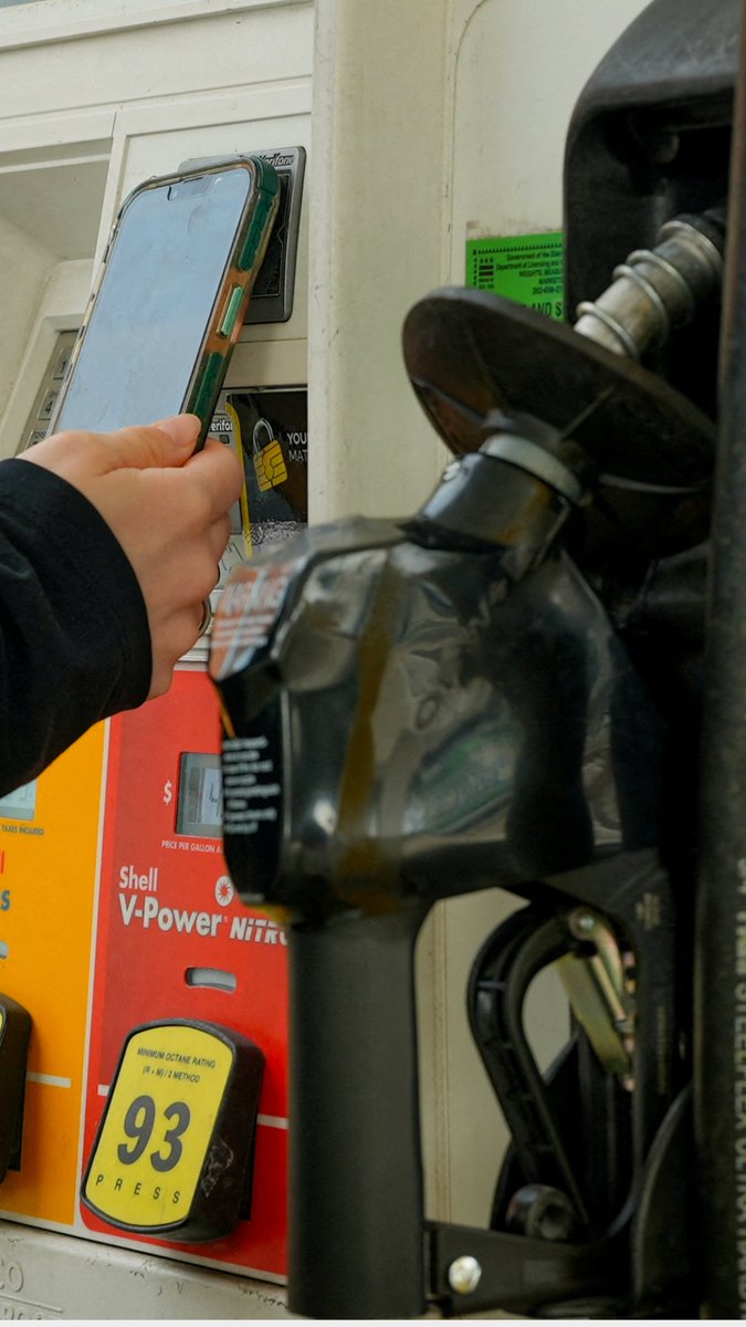 Drivers reacted to the rising price of fuel at a gas station in Marietta, Georgia. Dentist Mary Doornbos put gas in her vehicle and told Reuters, "It's $77, and that wasn't even the full tank. Yeah, it just seems like a lot. It's very sad every time I have to pay for that."