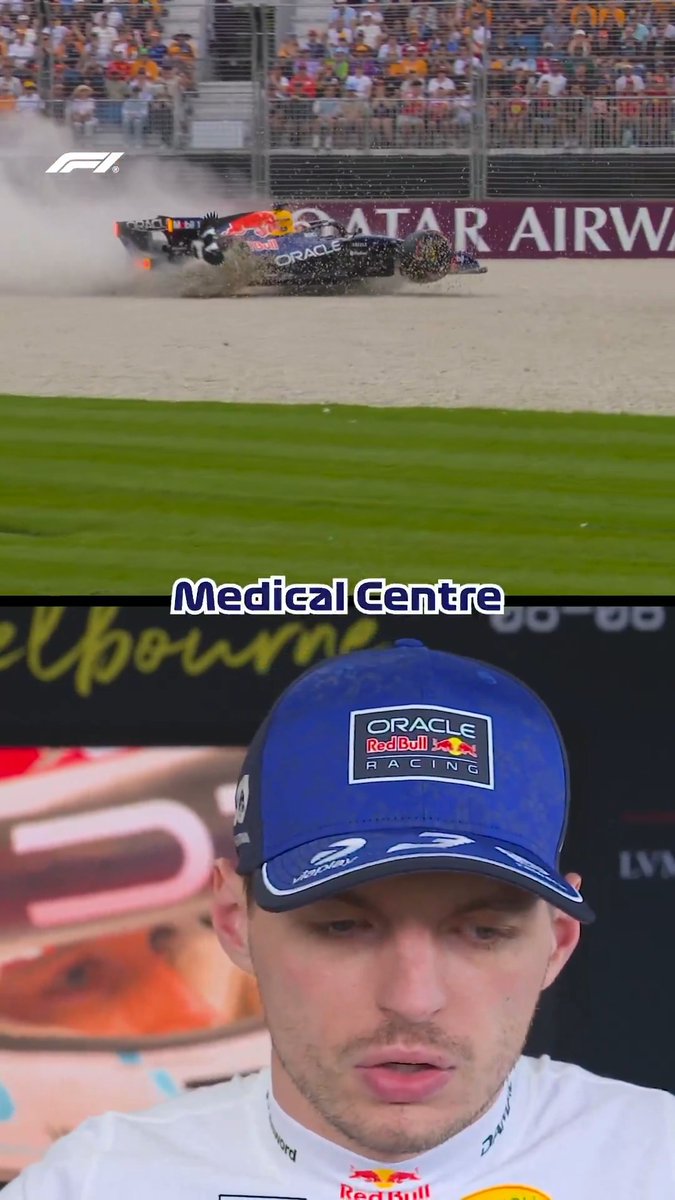 "That's why I had to go to the Medical Centre, but all good" 🙏 Max Verstappen reacts to his Qualifying-ending crash 🗣️ #F1 #AusGP