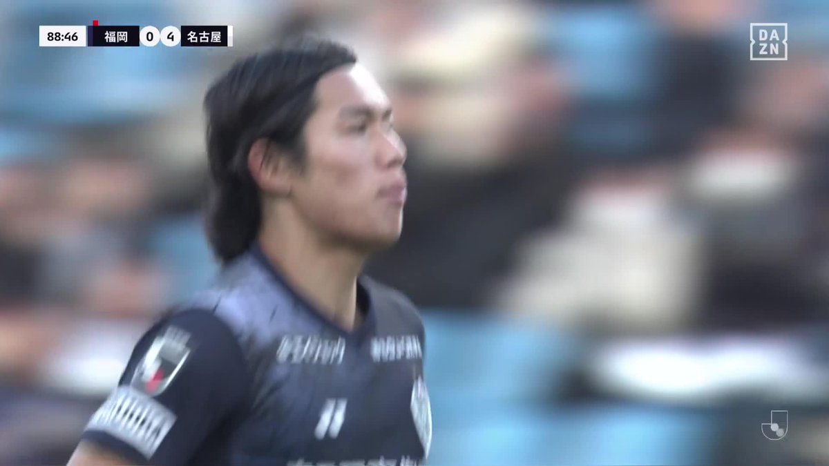 諦めない 最後まで足を伸ばして 岡哲平が加入後初ゴール⚽️ 🏆明治安田J1百年構想リーグ 🆚福岡×名古屋 🆓DAZN 無料LIVE配信中 #Jリーグ #だったらDAZN