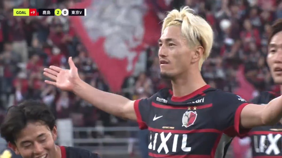 🎦 ゴール動画 🏆 明治安田Ｊ１百年構想リーグ 地域リーグラウンド 第5節 🆚 鹿島vs東京V 🔢 2-0 ⌚️ 45+5分 ⚽️ 鈴木 優磨（鹿島) #Ｊリーグ