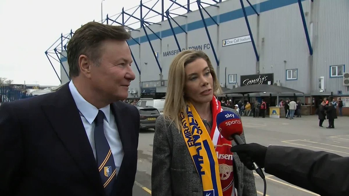 "That's the magic of the FA Cup!" Mansfield Town co-owners John and Carolyn Radford speak ahead of the 'biggest game in the club's modern history' against Arsenal in the FA Cup 🗣️
