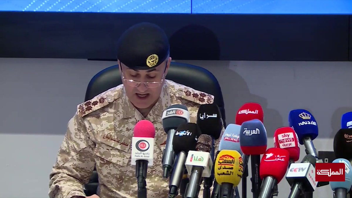 القوات المسلحة الأردنية: اعتراض 108 من أصل 119 صاروخا ومسيّرة إيرانية استهدفت الأردن خلال أسبوع #الأردن #هنا_المملكة