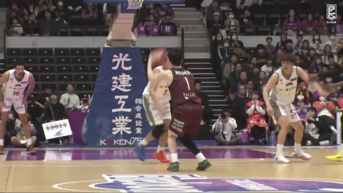 会場も実況も大絶叫🗣️ 福島#1 中野が勝負どころで沈めたビッグスリー🔥 中野 司 NAKANO TSUKASA 福島ファイヤーボンズ【公式】 📡バスケットLIVEで見逃し視聴 #Bリーグ #りそなグループ