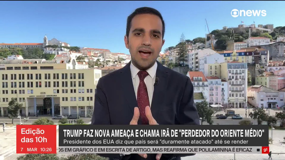 Donald Trump ameaça destruição completa a áreas e grupos de pessoas que não eram considerados alvos anteriormente. Segundo o presidente norte-americano, a nova decisão é uma retaliação ao mal comportamento do Irã. ➡ Assista: #GloboNews #Edição10 #guerra #Irã #EUA