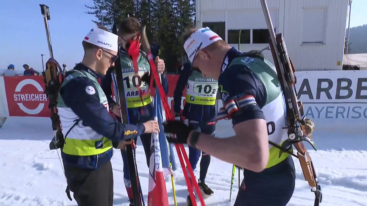 🇫🇷 Les Bleus sont champions du monde du relais dans la catégorie juniors ! #lequipeBIATHLON