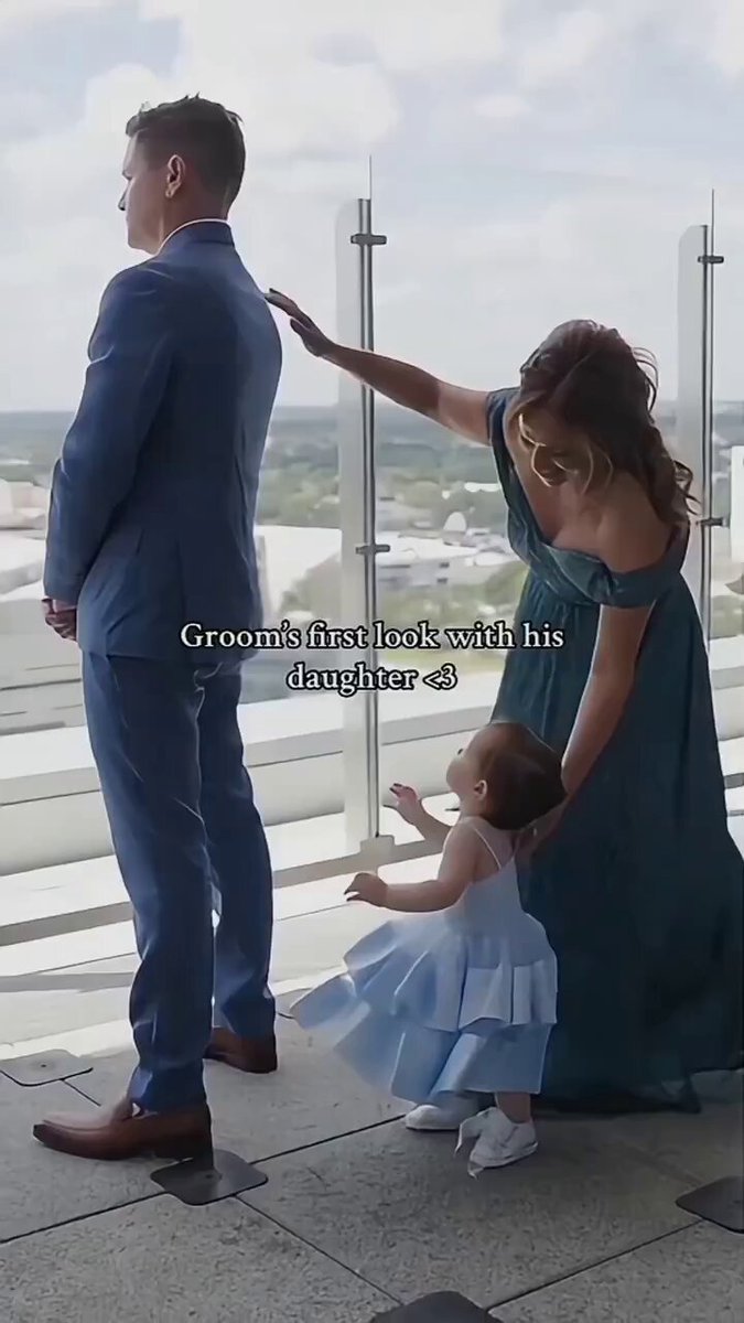 Dad sees his little girl in a wedding dress 🥹💖