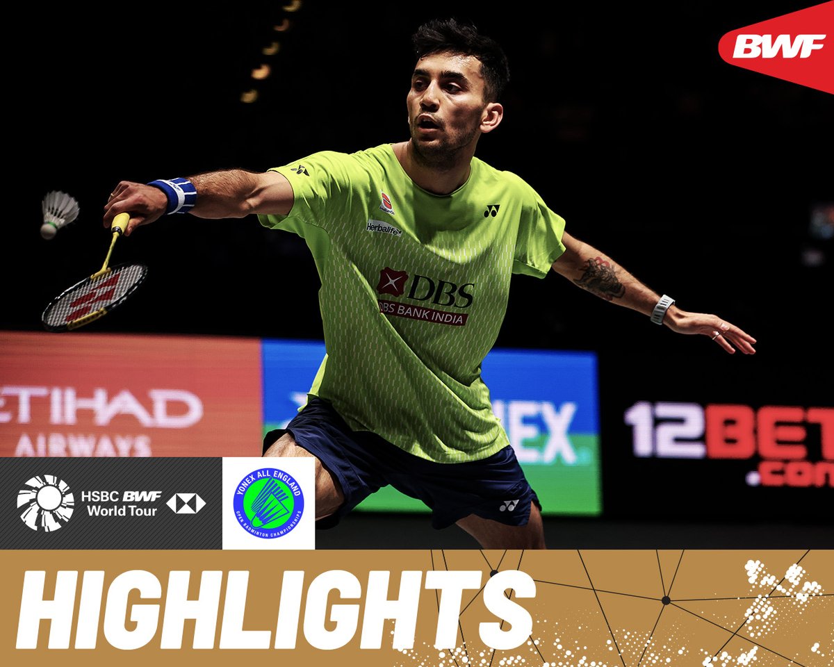 Lakshya Sen 🇮🇳 and Victor Lai 🇨🇦 give it their all for a spot in the finals. #BWFWorldTour #AllEngland2026