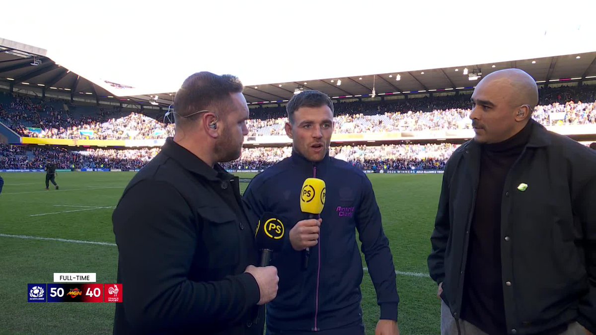 Scotland's Ben White speaks after a famous win over France 🏴 "In the past we've not been there for 80 minutes" 🗣️ #M6N