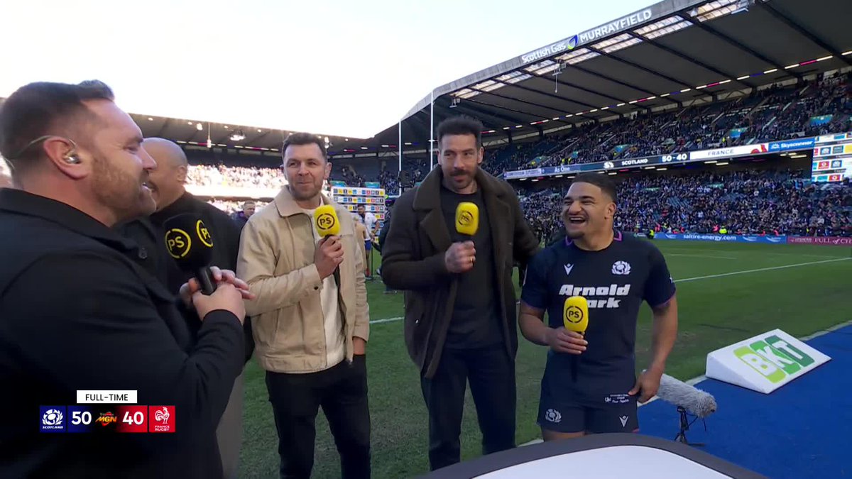 🏴󠁧󠁢󠁳󠁣󠁴󠁿 Scotland captain Sione Tuipulotu speaks after a big win over France and what the week ahead will bring with the Ireland game "There definitely is confidence and momentum." 🗣️ #M6N