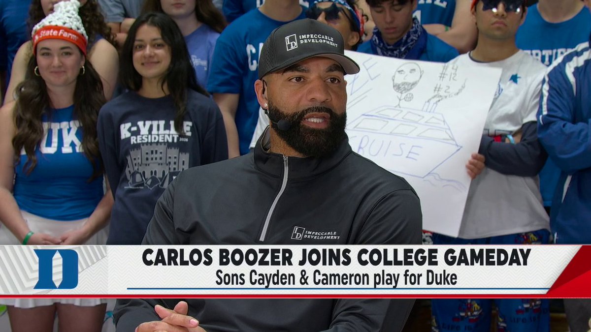 Carlos Boozer says it's a "dream come true" to have his sons Cameron and Cayden follow in his footsteps at Duke 🥹❤️