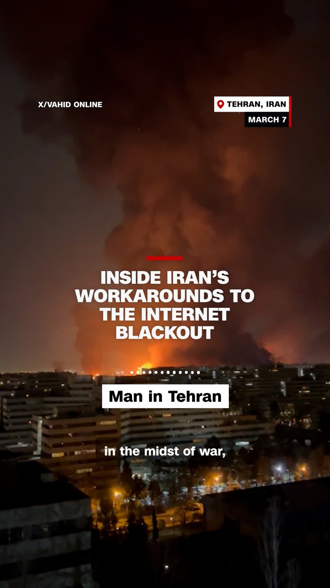 In the midst of war, Iranians are still dealing with the internet blackout limiting their access to loved ones, information and critical news. CNN spoke to Iranians who have created networks of communications among themselves in an effort to work around the blackout. Read more: