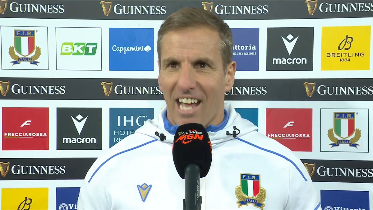 🗯️ "I'm super proud of the guys. There was expectation on us today!" 🇮🇹 Italy coach Gonzalo Quesada spoke of his pride after Italy beat England in the Six Nations