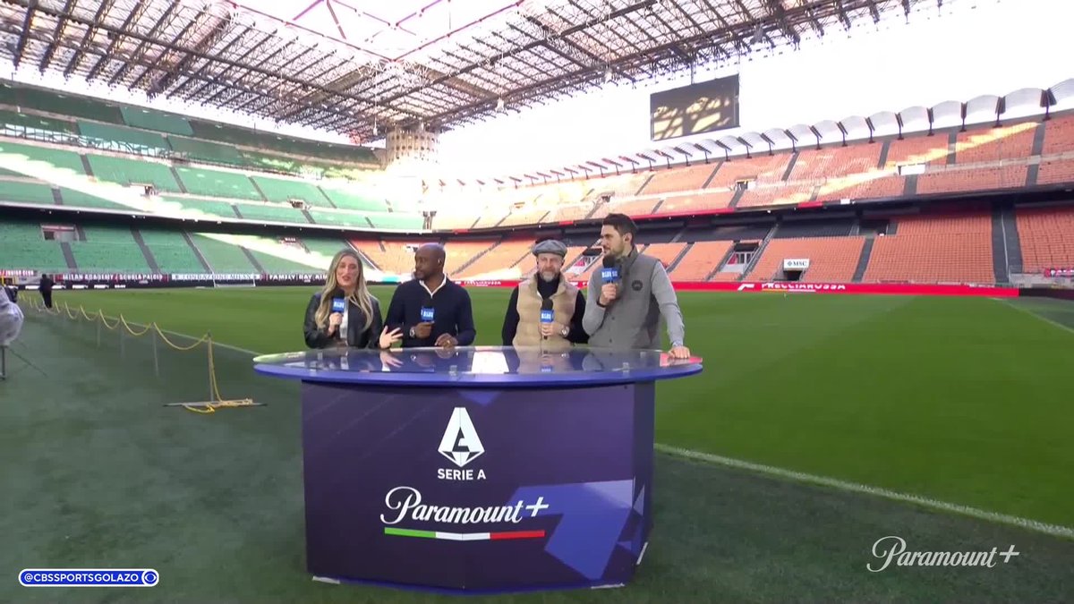 "This is one of the biggest derbies in World football." Poppy Miller, Nigel Reo-Coker, Mike Grella and Matteo Bonetti talk Milan vs. Inter from the San Siro ๐ฎ๐น Don't miss the Derby della Madonnina on Sunday with pre-match coverage starting at 2:30PM ET live on Paramount+