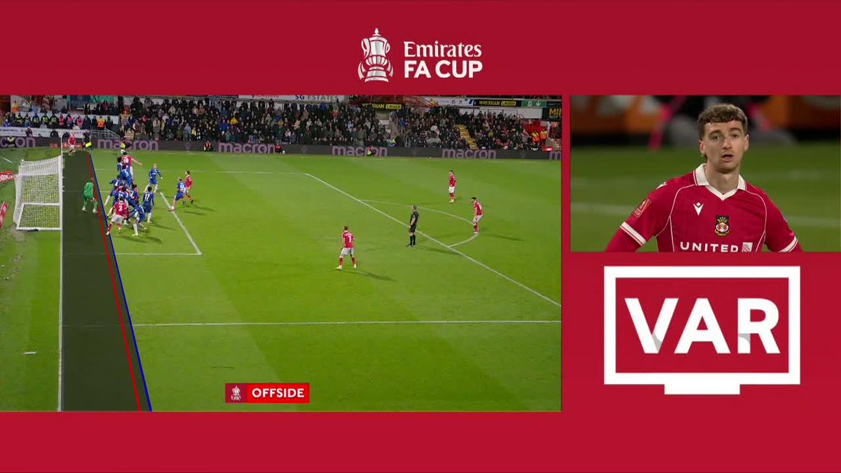 Wrexham thought they had equalized in extra time to make it 3-3 but were called offside after a VAR review .