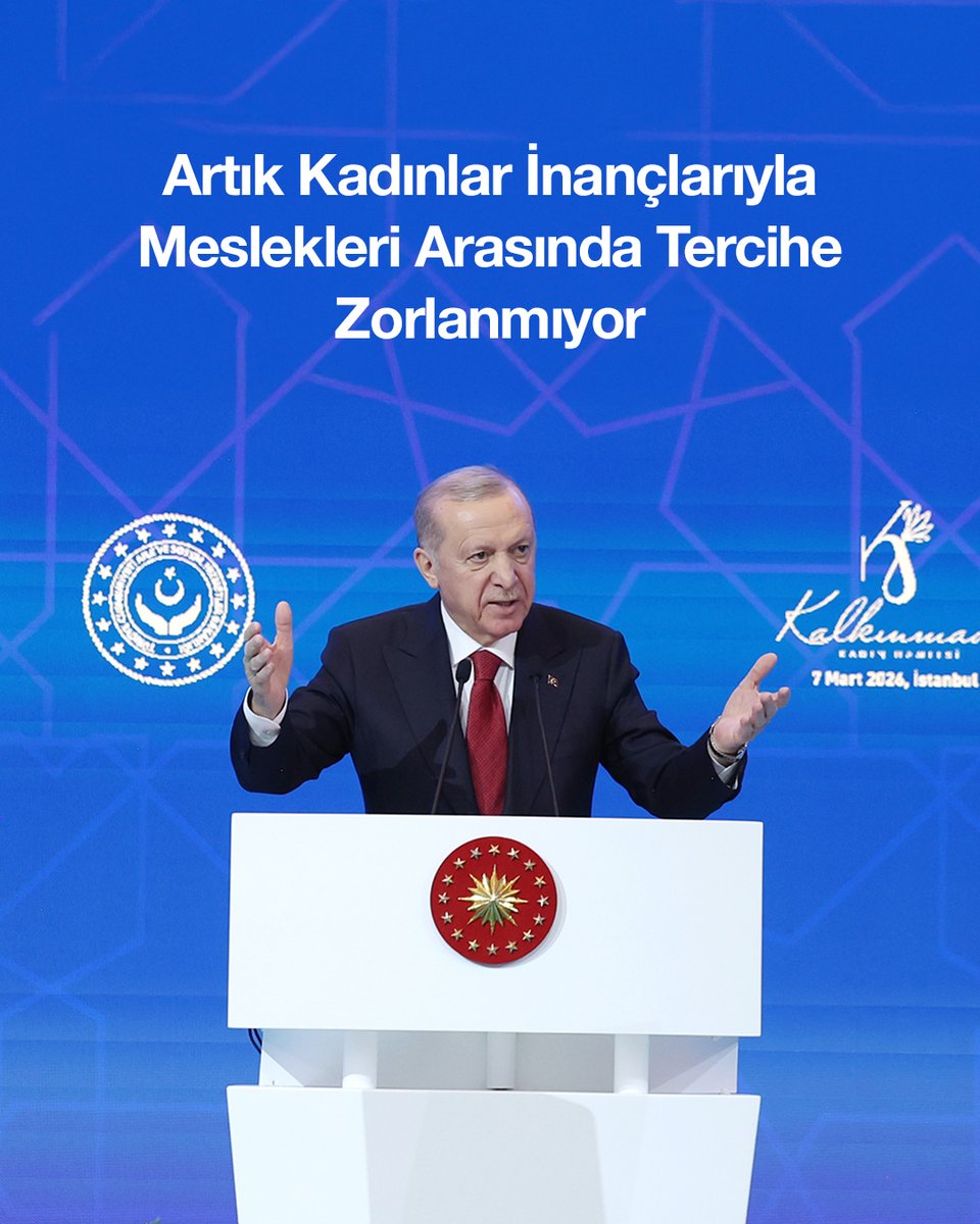 Bugün sadece ikna odalarında ikna edilemeyen hanım kardeşlerimiz değil; onların çocukları da her kurumda çalışıyor, iş ve siyasette başarılarıyla temayüz ediyor. Artık kadınlar, inançlarına uygun yaşamak ile hayallerindeki mesleği yapmak arasında tercihte bulunmaya zorlanmıyor. #KalkınmadaKadın
