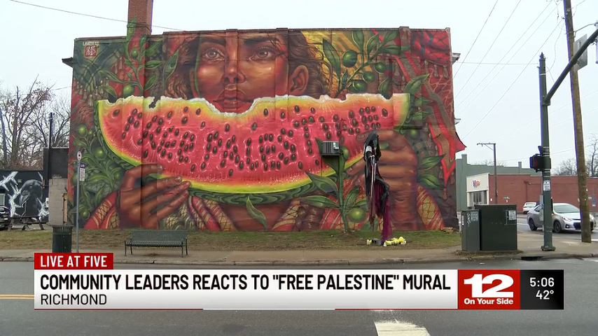 Artist Defends Watermelon Imagery On Palestine Mural In Black Community