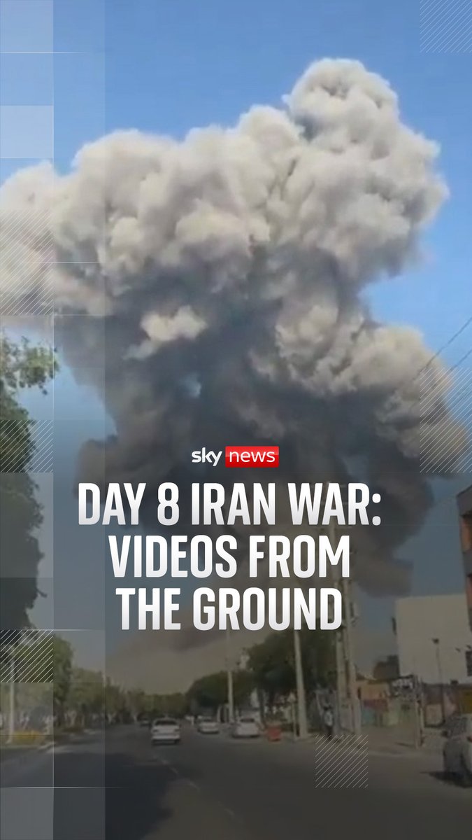 The U.S. claims the biggest bombing campaign of the war took place overnight. Iran has launched a new wave of attacks as the tension intensifies in the Middle East. A drone crashed close to Dubai International Airport, and explosions were heard across the region, as the war enters its second week. Sky's Europe correspondent Alistair Bunkall reports. 🔗