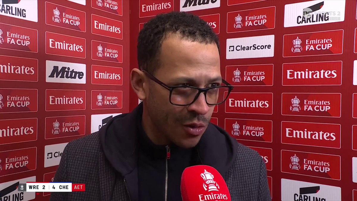"Not the best performance. A really difficult game" 💬 Liam Rosenior praises Wrexham after "a proper FA Cup tie" against his Chelsea side. 🎙️ Matt Smith 📺 TNT Sports &amp; discovery+ UK