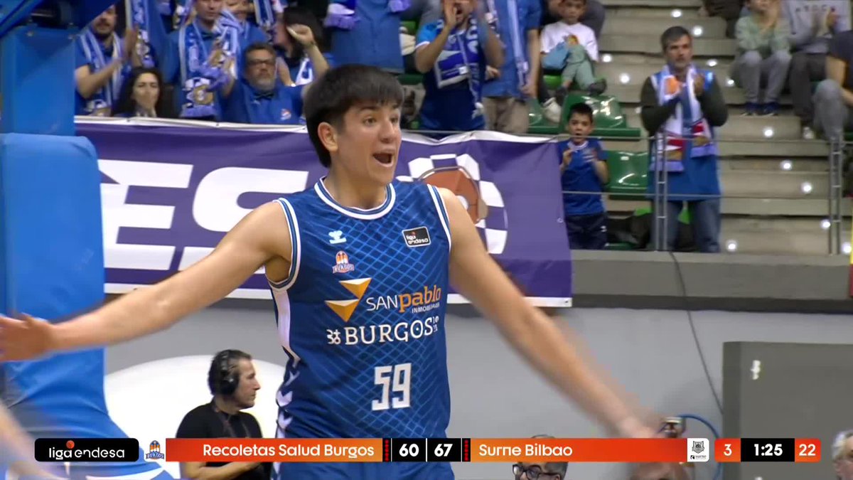 ¡Esto es personalidad! 💥 Primer tiro en su debut en #LigaEndesa y enchufa el triple... ¡JOAQUÍN TABOADA, NOMÁ! 🇺🇾 El potrooooooo Liga U 😜 📺 DAZN España | #LigaEndesa | Recoletas Salud San Pablo Burgos