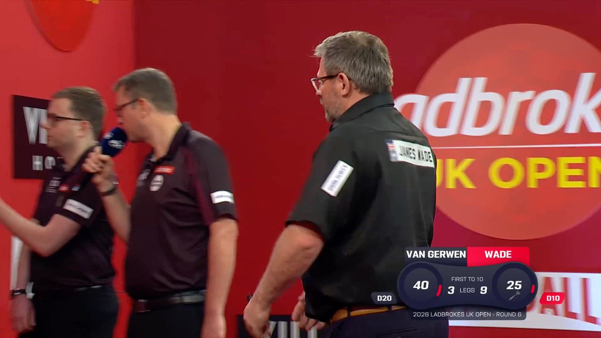 WADE DEMOLISHES MVG 🤖 What a display from James Wade 🤯 The Machine averages almost 106 and hits 59% of his doubles to roll over Michael van Gerwen with a 10-3 win to reach Finals Day in style 😎 Live Scores & Streaming 📲 #UKOpenDarts | R6