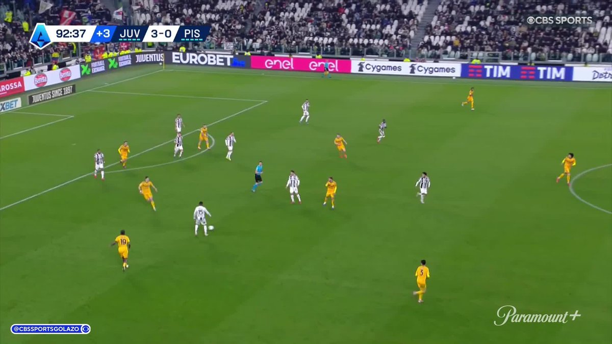 Jeremie Boga scores his first home goal for Juventus as they beat Pisa 4-0 at the Allianz Stadium ⚪️⚫️