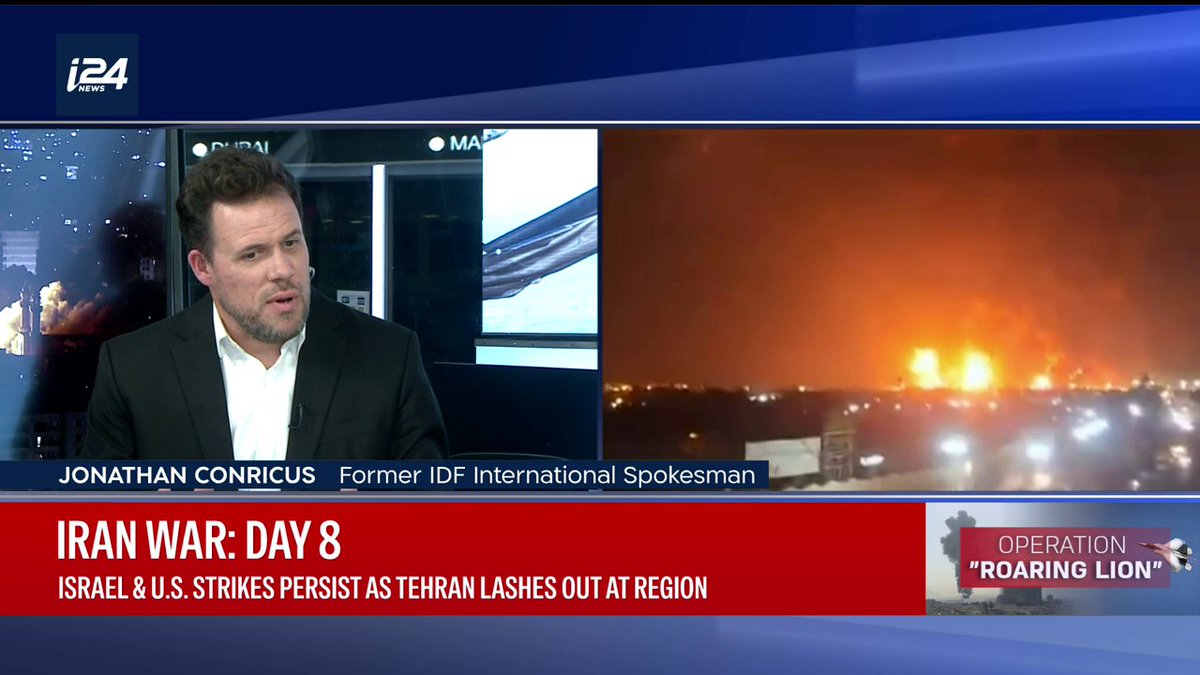 'Hezbollah made the mistake Israel wanted it to make. Now Israel will pile on the military pressure on Hezbollah, while discreetly giving the Lebanese state a helping hand' Jonathan Conricus on i24NEWS's Operation Roaring Lion Special Edition with Benita Levin