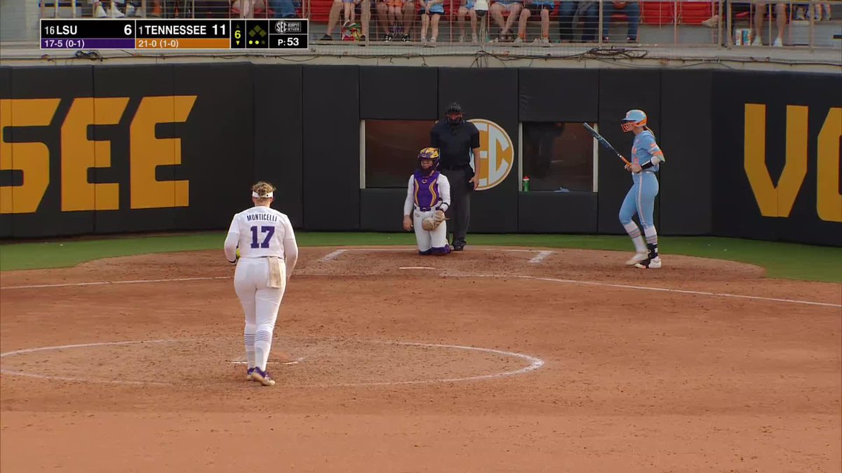 The Leach sisters go BACK-TO-BACK 🔥 #NCAASoftball x 🎥 SECN+ / Tennessee Softball