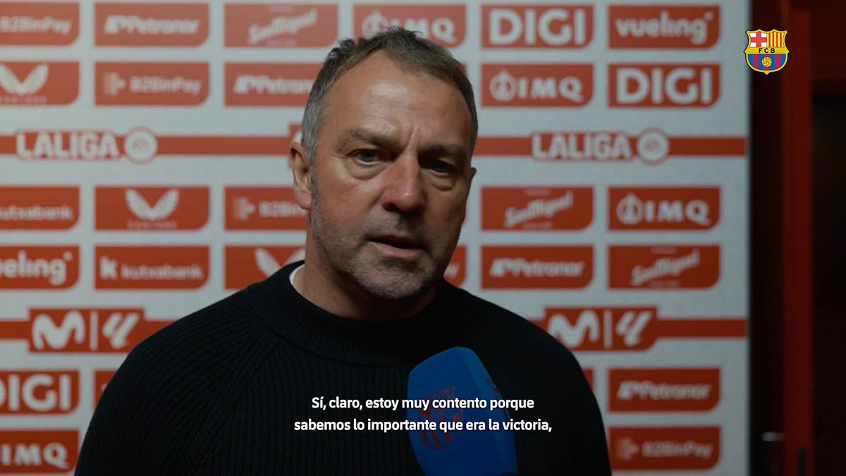 Hansi, feliz por la victoria en San Mamés 💪