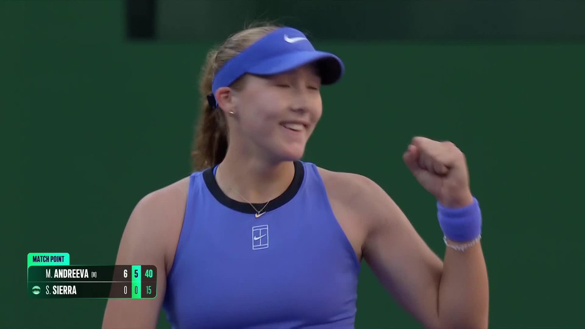 😢🇦🇷 DURÍSIMA DERROTA. Mirra Andreeva venció a Solana Sierra por ¡6-0 y 6-0! en segunda ronda del WTA 1000 de Indian Wells.