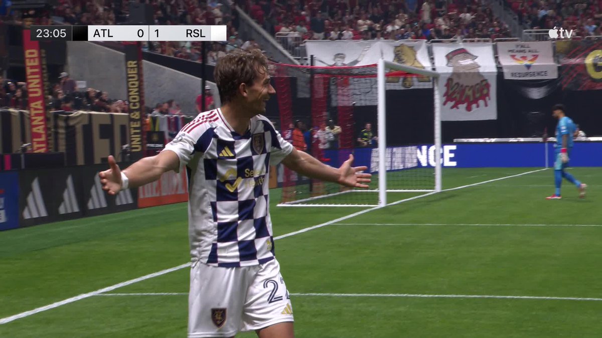 First MLS start ✅ First professional goal ✅ Sergi Solans opens the scoring for Real Salt Lake!