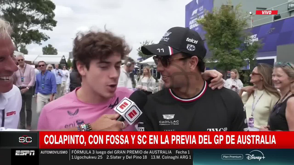 Checo: "boludo boludo" Franco: "que hacemos en la largada?" Checo: "desastre"