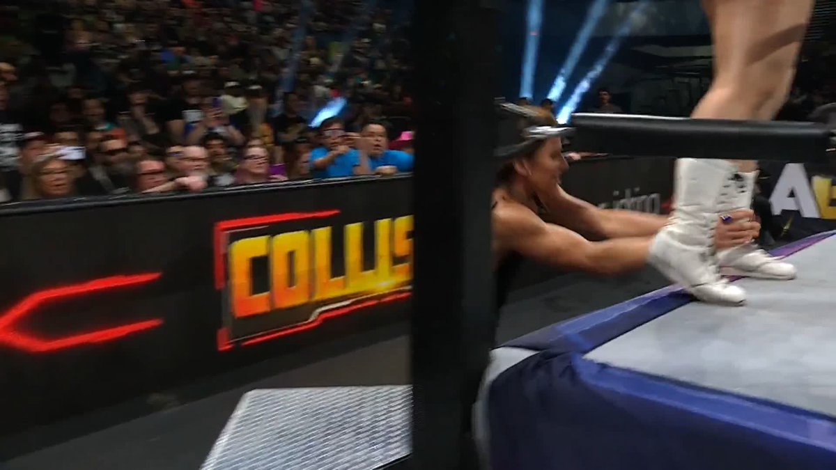 With the help of Marina Shafir, Lena Kross レナ・クロス + @MeganBayne get the win in their debut as a team! Watch #AEWCollision LIVE on TNT &amp; HBO Max