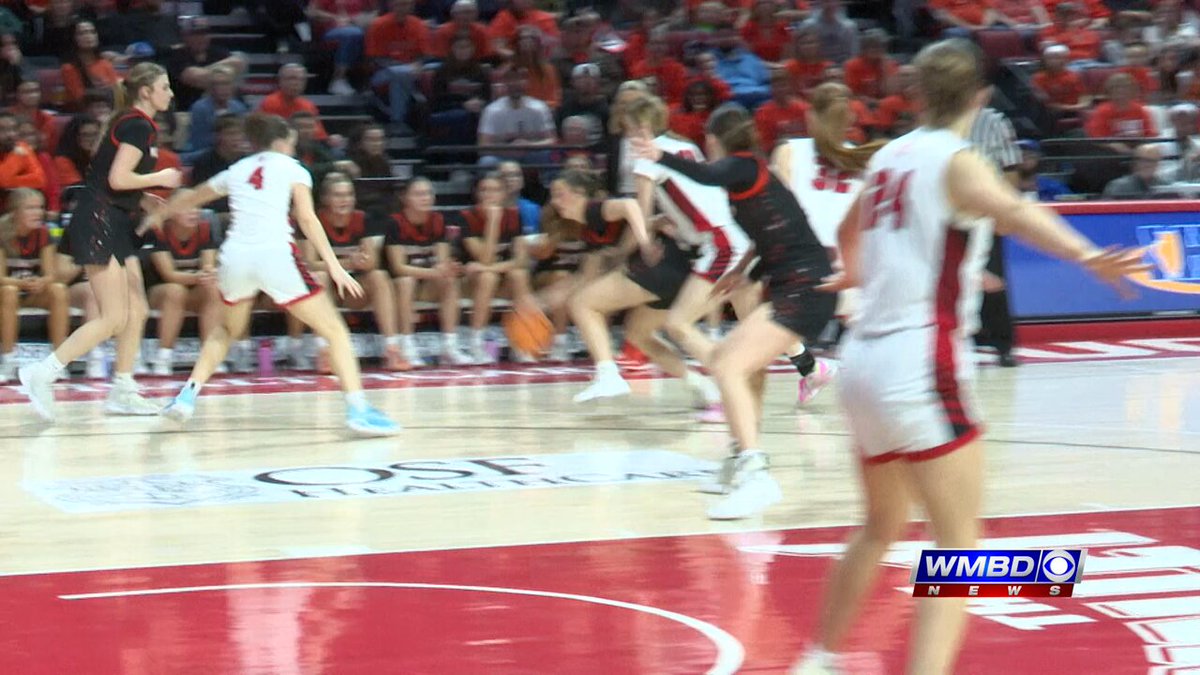 Cold blooded: Washington leads Chatham Glenwood by five with 6:00 left in the game. Then Avery Tibbs hit two three-pointers in 21 seconds to lead the Panthers to their first state title (by the way, she followed those 3's with five more points... 11 straight in crunch time).