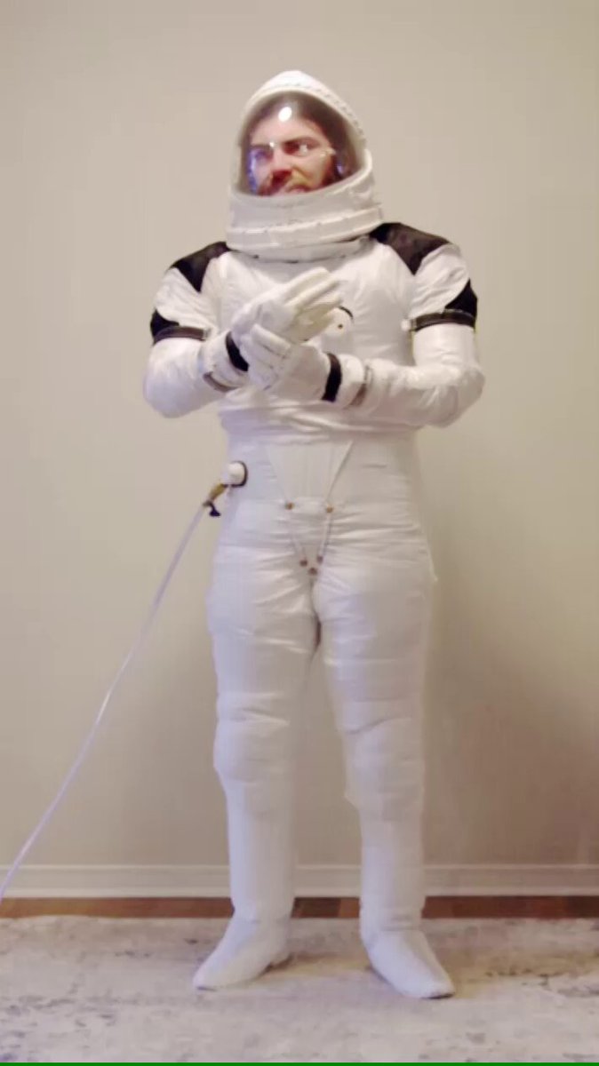Testing my latest prototype spacesuit, the STOAT-type IVA suit.