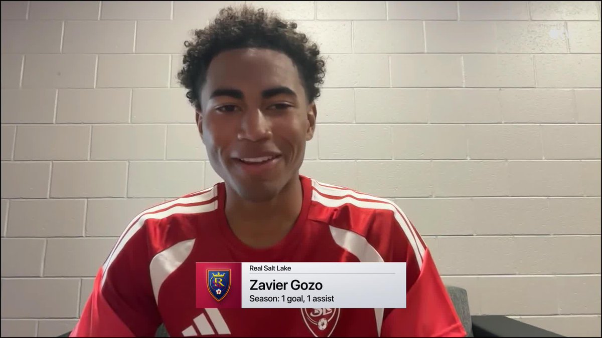 "My mom texted me I love you and good job." ❤️ 18-year-old Zavier Gozo is just having fun out there for Real Salt Lake.
