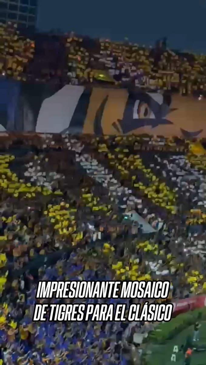 🤩 ¡Piel chinita! ¿Qué les parece el mosaico de Tigres previo al Clásico Regio frente a Monterrey?