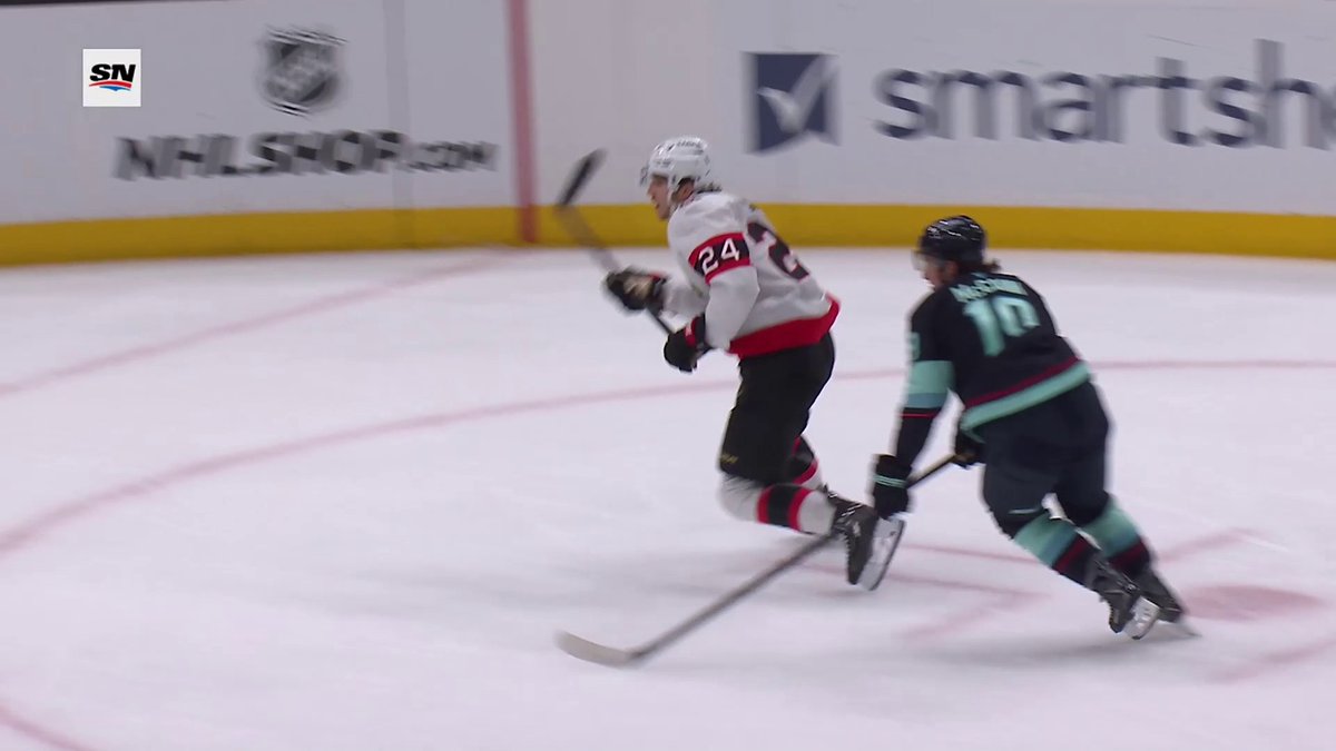 We see you, Dylan Cozens 🤩 What a beautiful goal to give the Ottawa Senators the lead!