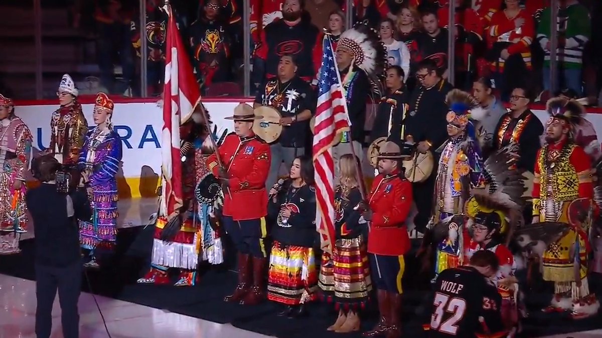 Dilayna Blackhorse's incredible rendition of O'Canada in Blackfoot ❤️