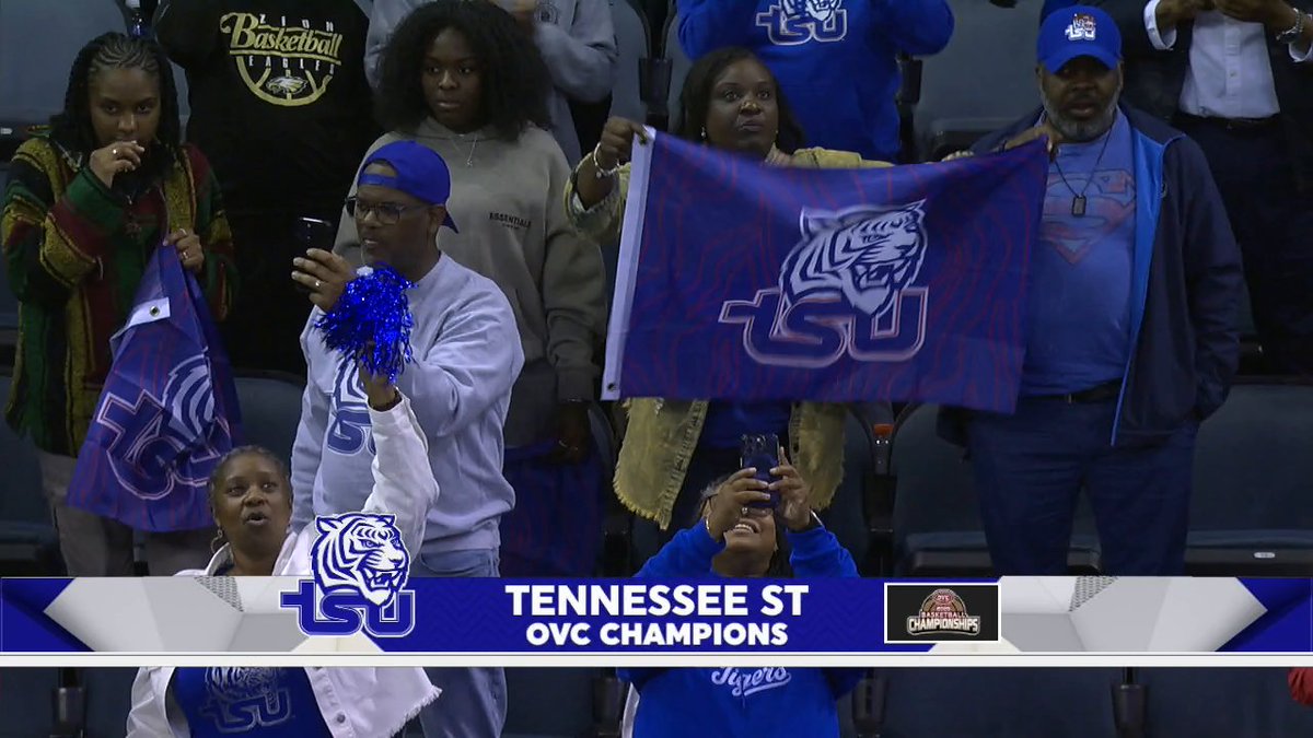 TENNESSEE STATE. TICKET PUNCHED. 🎟️ FIRST NCAA TOURNAMENT BERTH IN 32 YEARS FOR THE TIGERS 👏