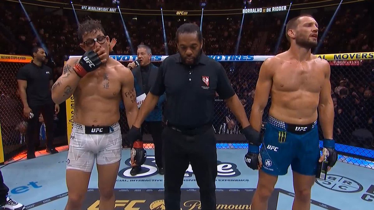 Fighting Nerds are on top! 👏 Caio Borralho now is tied for the most UFC middleweight wins since 2022 with eight (8) 🤝 [ #UFC326 | LIVE on @ParamountPlus ]