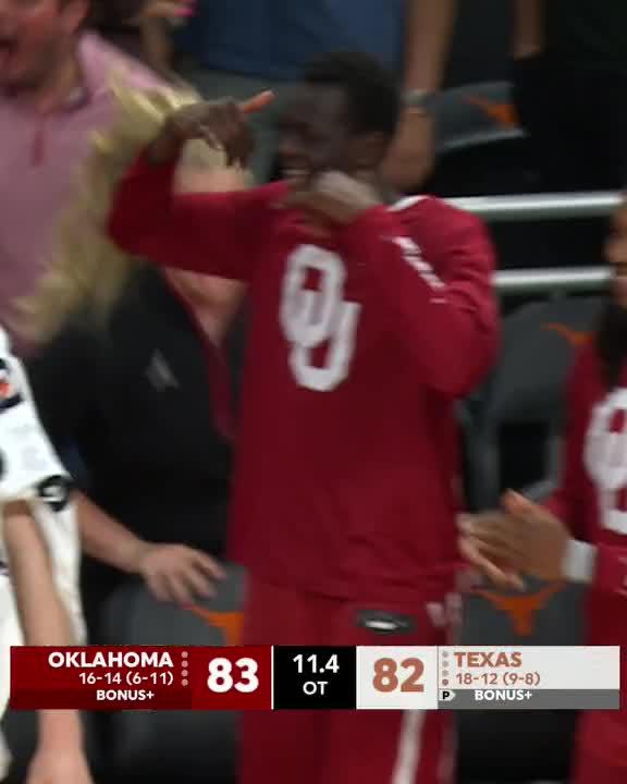 NASTY THREE IN OT 😈 Oklahoma Basketball x 📺 SEC Network