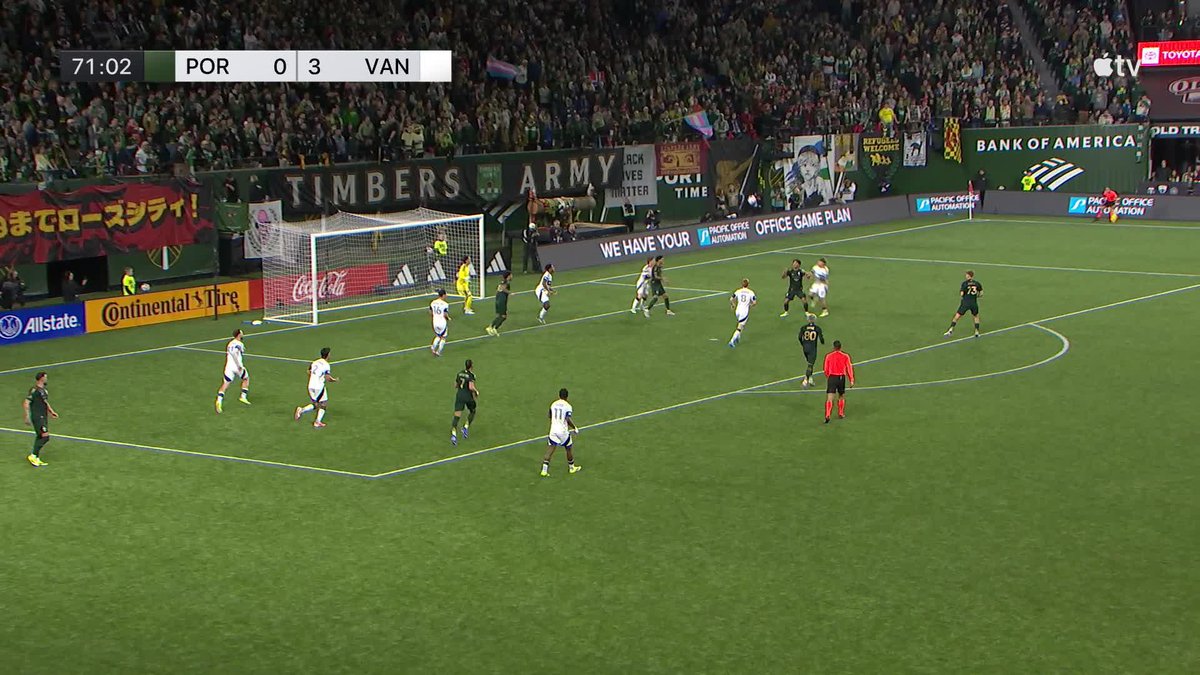 Take a bow, Eric Izoita ‼️ On his Major League Soccer debut, the Portland Timbers Academy product pulls one back for Portland 💥
