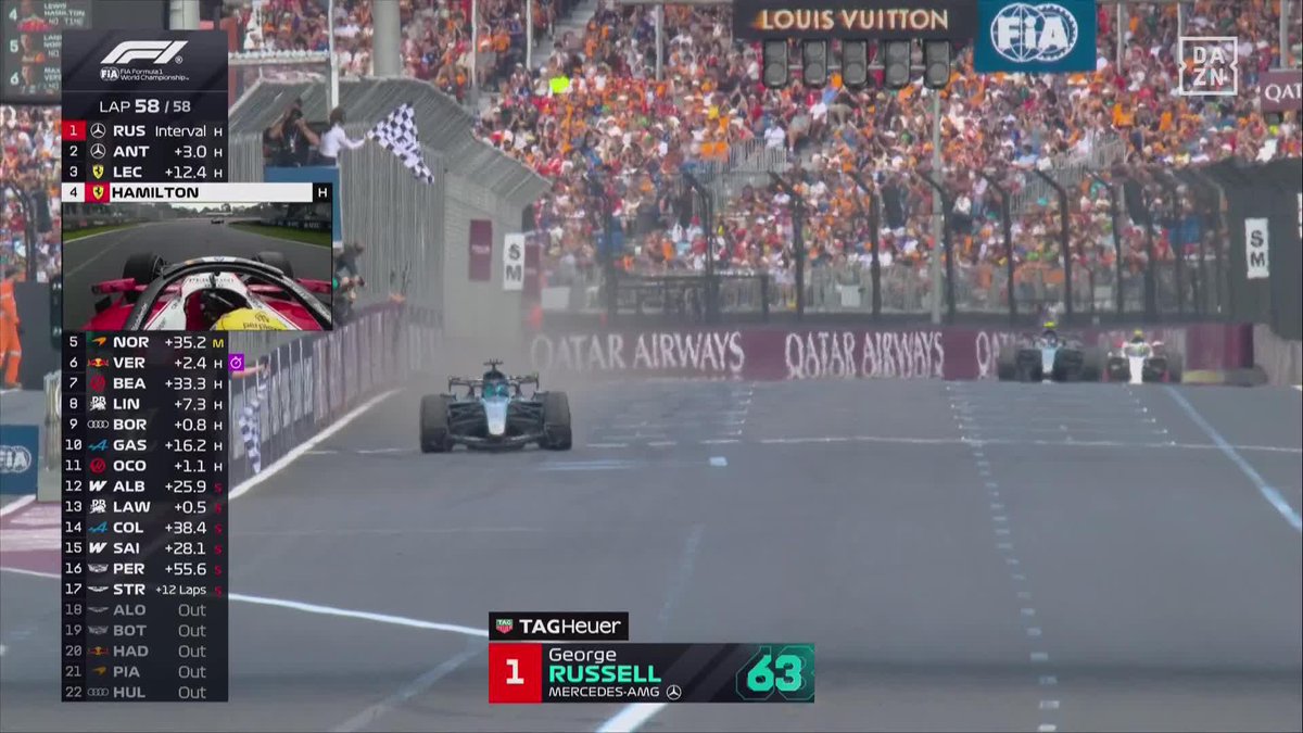 🏁 La primera victoria de la nueva #F1 es para George Russell 🚨 Doblete de Mercedes (Antonelli segundo) y tercer puesto de Ferrari (Leclerc) en una divertida carrera #AusGP
