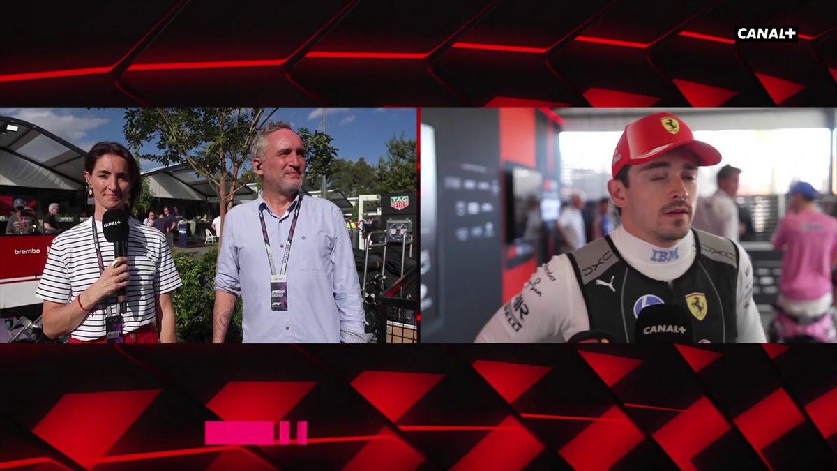🎤 "Je n'ai pas l'impression d'avoir vu l'écart qu'il y avait hier en qualif" Charles Leclerc est optimiste sur la performance de la Ferrari en course 👌 #f1 #australiangp